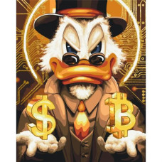 Картина по номерам с красками металлик "Скрудж Макдак" 40x50 см Картина по номерам с красками металлик "Скрудж Макдак" 40x50 см