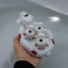 Набор игрушек для ванной "Овечки", 4 шт.