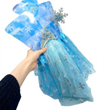 Карнавальный набор Снежная Королева голубой