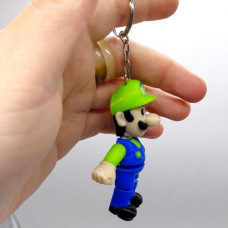 Брелок (3d печать) "БРАТЬЯ МАРИО: ЛУИДЖИ \ MARIO", 7.5 см Брелок (3d печать) "БРАТЬЯ МАРИО: ЛУИДЖИ \ MARIO", 7.5 см