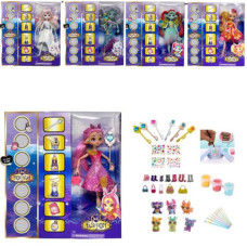 Лялька 26см, шарнірна, чарівна паличка, наліпки, мікс видів, в кор-ці, 20-30-4,5см, BK513-5-6-7-8