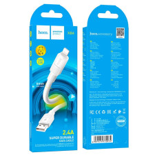 Кабель HOCO X84 iPhone Solid charging data cable, білий, 99183 Кабель HOCO X84 iPhone Solid charging data cable, білий, 99183