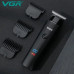 Триммер для волос VGR V-937, с usb-кабелем для зарядки, светодиодным дисплеем, 3 насадками