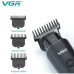 Триммер для волос VGR V-937, с usb-кабелем для зарядки, светодиодным дисплеем, 3 насадками