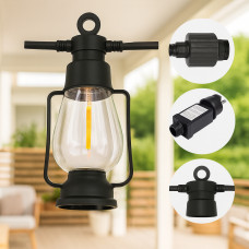 Гирлянда ретро-лампы подвесные 220 В, тёплый свет, уличная SFK-49 Гирлянда ретро-лампы подвесные 220 В, тёплый свет, уличная SFK-49