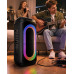 Аккумуляторная акустическая система ZXX-9098 2×8″ / Колонка с LED-подсветкой + 2 беспроводных микрофона