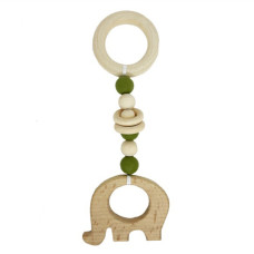 Грызунок деревянный MGZ-0410(Green) Слоник