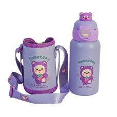 Термос дитячий "BABY SHOWER", з силіконовою трубочкою, поїльником і чашечкою, фіолетовий, 500 мл, 252-H-PURPLE Термос дитячий "BABY SHOWER", з силіконовою трубочкою, поїльником і чашечкою, фіолетовий, 500 мл, 252-H-PURPLE