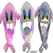 Шапка "ЛЮДИНА ПАВУК", з вушками, мікс кол, в пакете, 0047