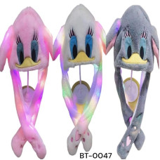 Шапка "ЛЮДИНА ПАВУК", з вушками, мікс кол, в пакете, 0047