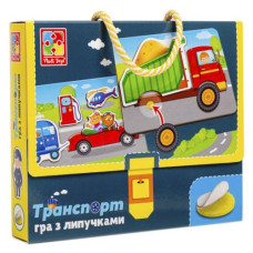 Гра з липучками "Транспорт" VT1302-28 (укр)