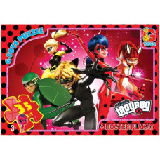 Пазлы "Леди баг" + постер, 35 элем.