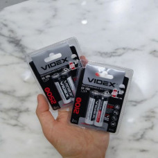 Акумулятори VIDEX ААА, акумуляторні батарейки, мін.работа 2500 mAh. 1,2 V (9147)