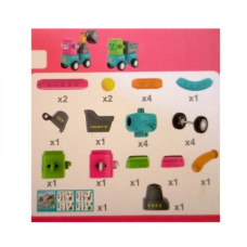 Магнитный конструктор, движущиеся элементы, трещотка, в коробке (ВИД 2)