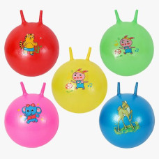 М`яч для фітнесу діаметр 27 см, висота з вушками 40 см, у пакеті (СИНІЙ)