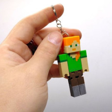 3D Брелоки MINECRAFT / МАЙНКРАФТ ALEX / АЛЕКС KEYCHAIN, 3D печать