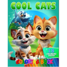Раскраска для детей Cool Cats А05122407 формат А4 Раскраска для детей Cool Cats А05122407 формат А4