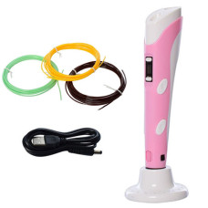 УЦЕНКА!!! 3D Ручка -2 с LED экраном 5V DX006(Pink)-UC USB
