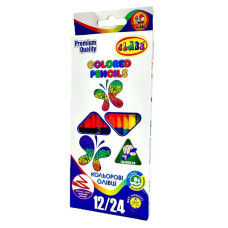 Набір кольорових олівців PREMIUM, двосторонніх, 1912-24-1С Набір кольорових олівців PREMIUM, двосторонніх, 1912-24-1С