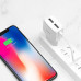 Зарядное устройство HOCO C59A Mega joy со встроенным кабелем micro USB Белый