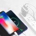 Зарядное устройство HOCO C59A Mega joy со встроенным кабелем micro USB Белый