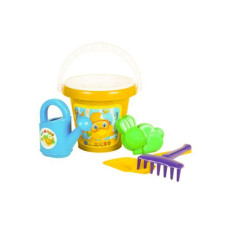 Песочный набор с лейкой (желтый)