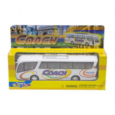 Инерционный автобус "Coach" (белый)