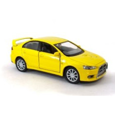 Машинка KINSMART "Mitsubishi Lancer Evolution X" (желтая)