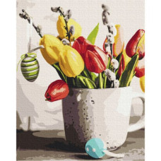 Картина по номерам "Пасхальный букет" ★★★