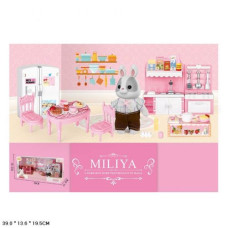 Игрушечный набор с флоксовыми животными "Miliya: Кухня"