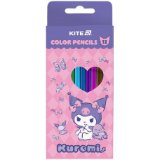 Карандаши цветные трехгранные, 12 шт. аниме Куроми Kuromi