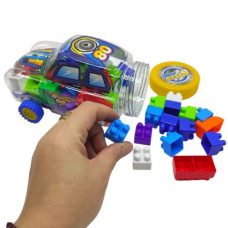 Конструктор пластиковий "Машинка" 32 дет (РОЖЕВА)