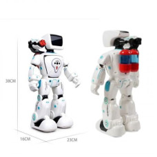 Робот на радиоуправлении, ОЗВУЧКА УКРАИНСКИМ ЯЗЫКОМ, лед-подсвеч., сенсорные датчики, движение, стреляет стрелами, в коробке Робот на радиоуправлении, ОЗВУЧКА УКРАИНСКИМ ЯЗЫКОМ, лед-подсвеч., сенсорные датчики, движение, стреляет стрелами, в коробке