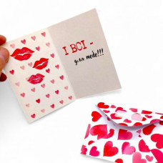 Открытка поздравительная, с конвертом (10 шт)