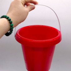 Ведро "Классико-2" с набором, состоит из двух частей (КРАСНОЕ)