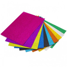 Набор цветного фоамирана с глиттером 200581, 1,8-2,0 мм, 10 штук