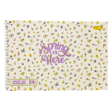 Альбом для рисования A4 АП-0306-6, 24 листа, пружина сбоку Альбом для рисования A4 АП-0306-6, 24 листа, пружина сбоку