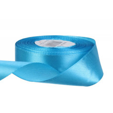 Атласная лента для рукоделия АБ-514, 5 см x 23 м, Голубой