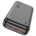 Внешний аккумулятор Power bank HOCO J101A Astute 22.5W 20000mAh PD22,5W+QC3.0 батарея быстрая зарядка Чёрный