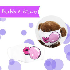 Многоразовая 4-х слойная защитная маска "Bubble Gum" размер 3, 7-14 лет (белый)