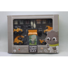 Тісто для ліплення CN 2617-1 будівельний майданчик, машинки-конструктори, 6 кольорів тіста, аксесуари, наліпки, в коробці Тісто для ліплення CN 2617-1 будівельний майданчик, машинки-конструктори, 6 кольорів тіста, аксесуари, наліпки, в коробці