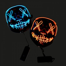 Неоновая маска Судная ночь Judgment Night синий