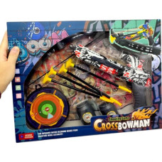 Арбалет (приціл із підсвічуванням, механічний принцип, 4 стріли на присосках, мішень, 2 пластикові банки) мікс Арбалет (приціл із підсвічуванням, механічний принцип, 4 стріли на присосках, мішень, 2 пластикові банки) мікс