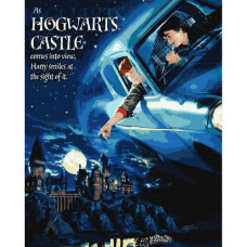 Картина по номерам с красками металлик "Harry Potter: Полет на авто" 40х50 см