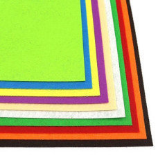 Фетровые листы для рукоделия HQ170-MIX2, 1,2 мм, А4