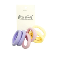 Набор резинок для волос 0108-426, 6 штук в комплекте, пастельные