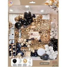 Набор воздушных шаров для создания фотозоны-арки HY-04327, 82 штуки Набор воздушных шаров для создания фотозоны-арки HY-04327, 82 штуки