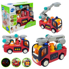 Машина муз. розв. арт. E9998 (12шт/2) бат., реалістичні звуки вода, сигнал виклику, рух крутиться на 180&deg;,у короб. 25*12*18см, E9998