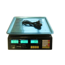 Весы электронные торговые со счетчиком цены Crystal CT-500 до 50 кг Весы электронные торговые со счетчиком цены Crystal CT-500 до 50 кг