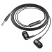 Проводные наушники вакуумные 3.5mm HOCO M97 Enjoy с микрофоном 1.2m Черные